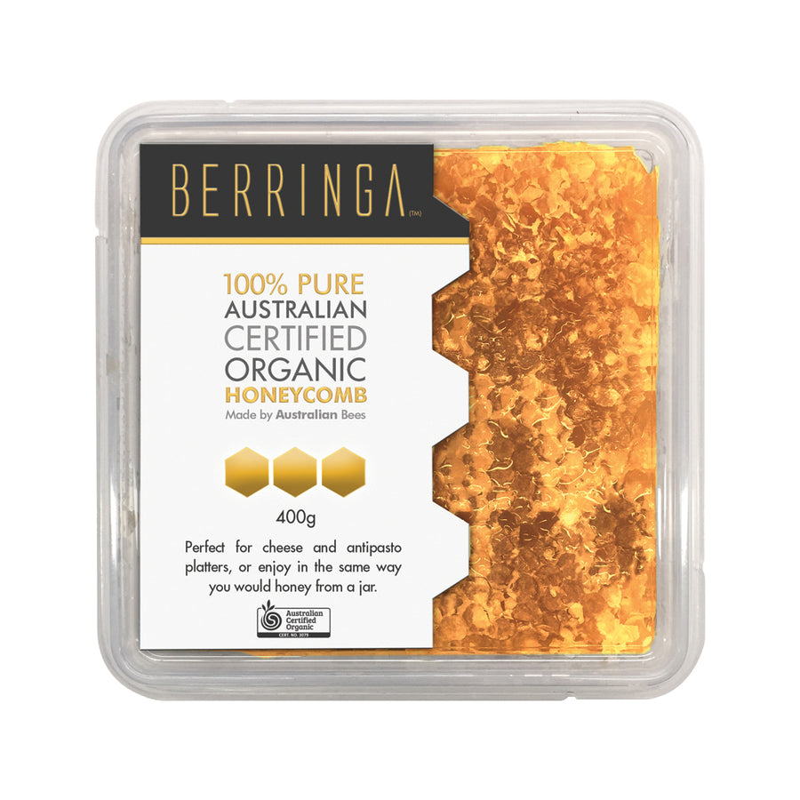 Berringa Organic Honeycomb Aust Pure 400g