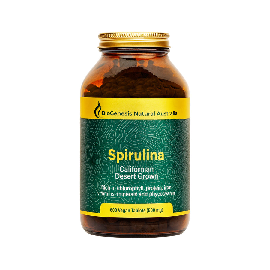 BioGenesis (Glass) Spirulina Californian Desert Grown 500mg 600t