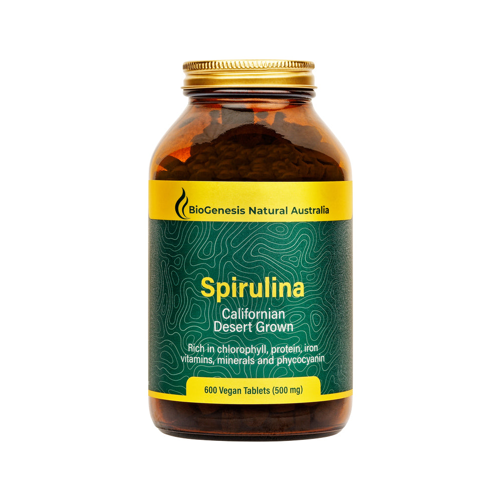 BioGenesis (Glass) Spirulina Californian Desert Grown 500mg 600t