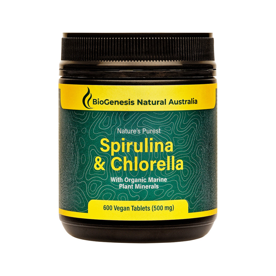 BioGenesis (Travel) Spirulina & Chlorella Marine Minerals 500mg 600t