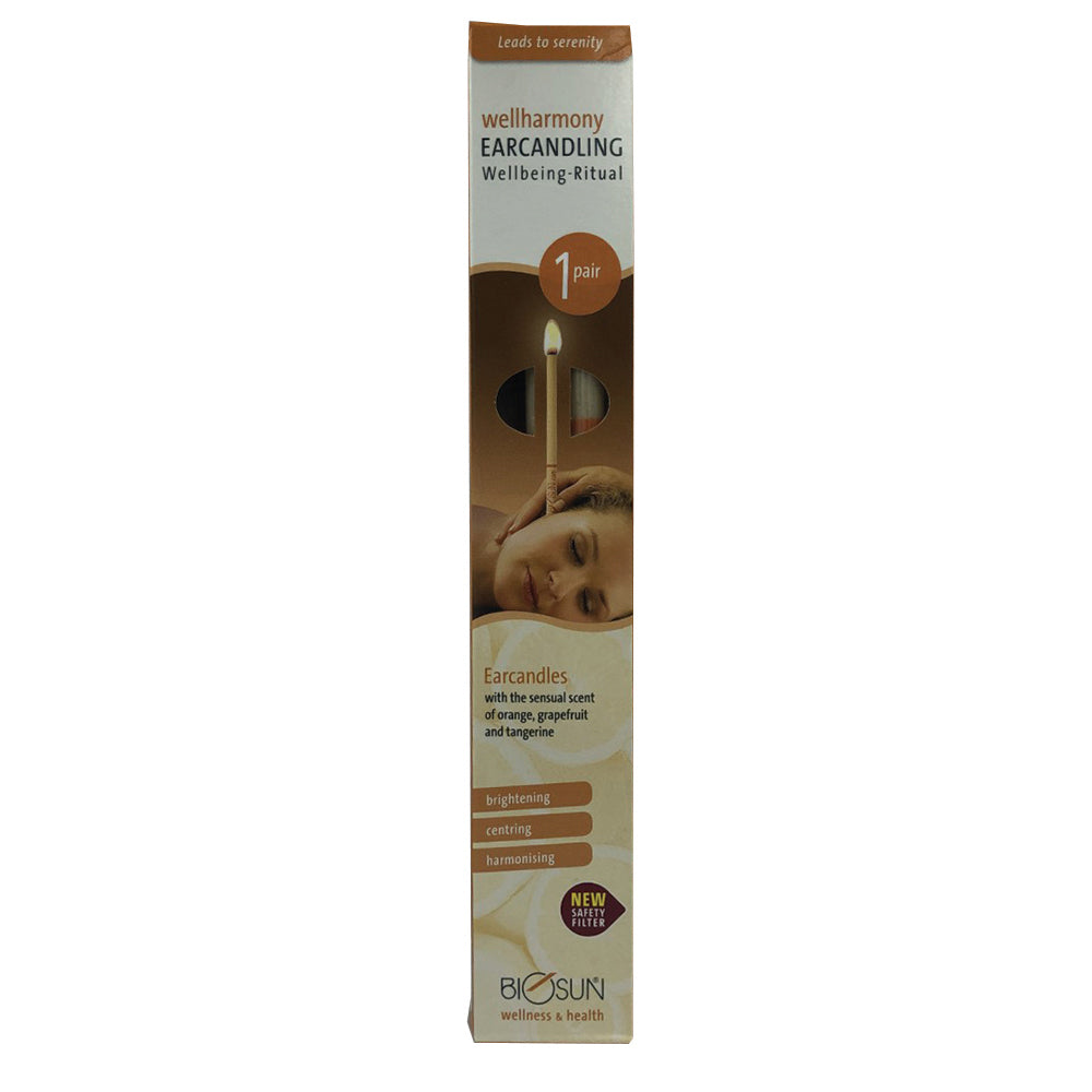 Biosun Ear Candle Frag Wellharmony Rit Orange Grapefruit 1 Pair