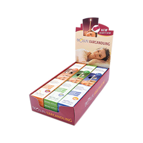 Biosun Ear Candle Fragranced Mixed 1 Pair x 12 Display