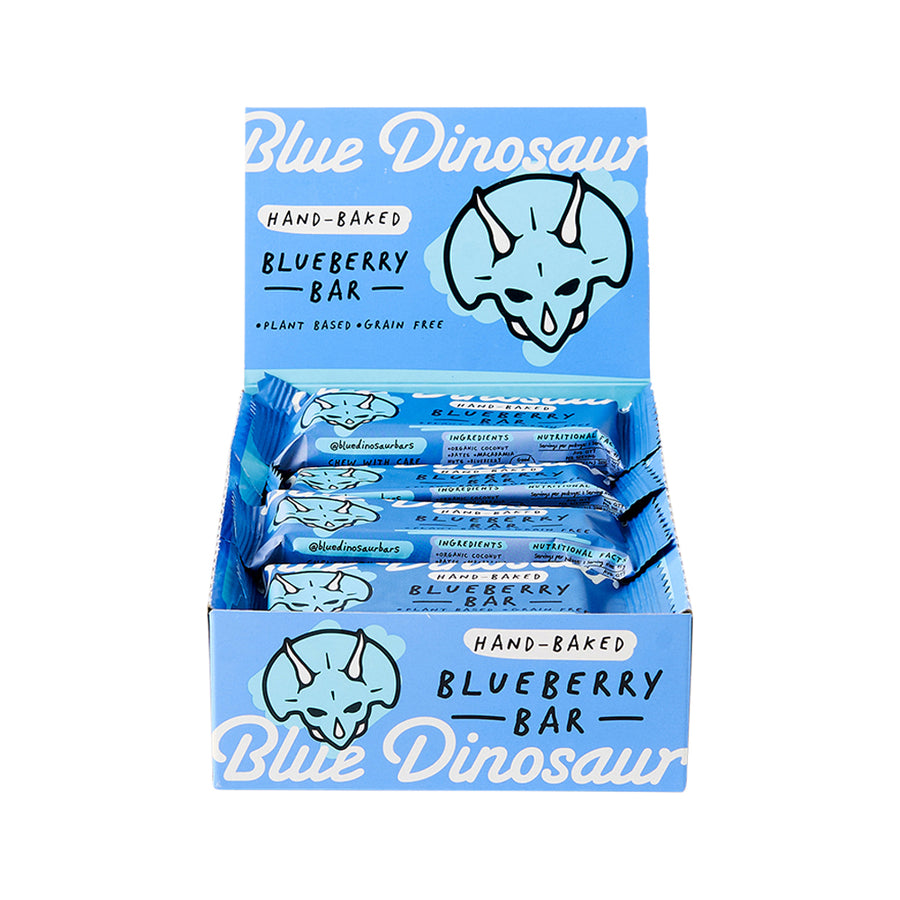 Blue Dinosaur Bar Snack Blueberry 45g x 12 Display