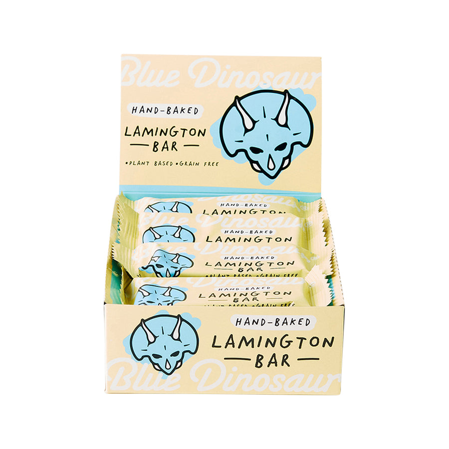 Blue Dinosaur Bar Snack Lamington 45g x 12 Display