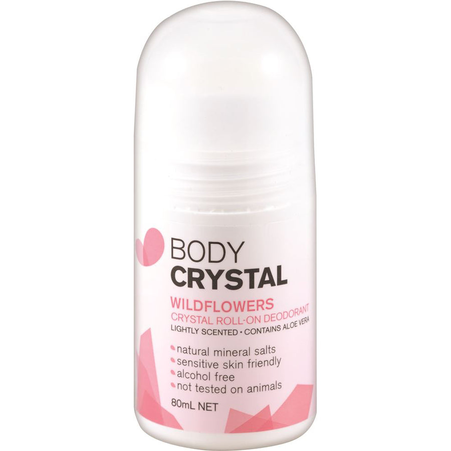 Body Crystal Deodorant Roll On Wildflowers 80ml