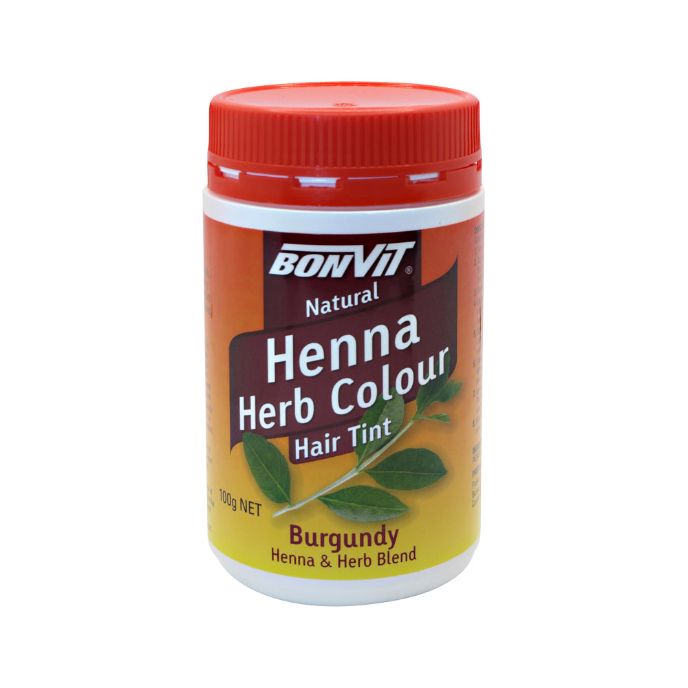 Bonvit Hair Tint Henna Herb Colour Burgundy 100g