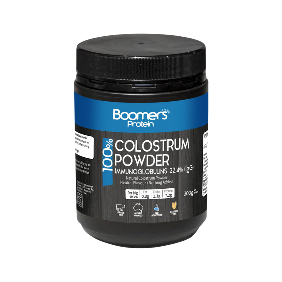 Boomers 100% Colostrum Powder (Immunoglobulins 22.4% IgG) 300g