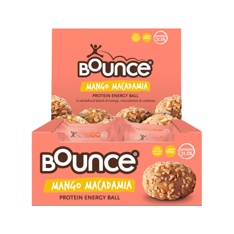Bounce Protein Balls Mango Macadamia 40g x 12 Display