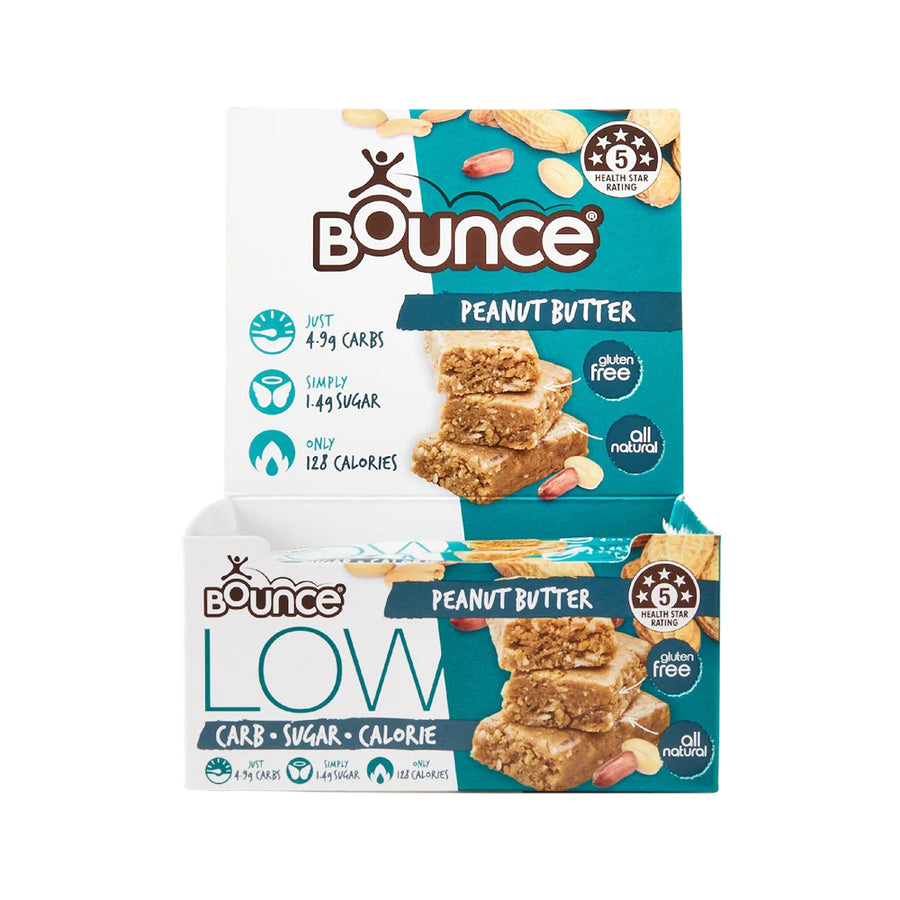 Bounce Low Carb Sugar Calorie Peanut Butter Bar 35g