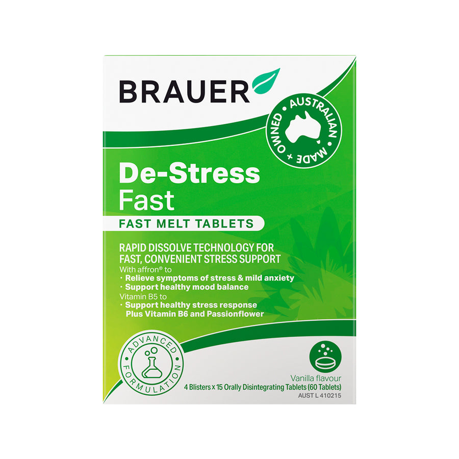 Brauer De Stress Fast Melt 60 Tablets