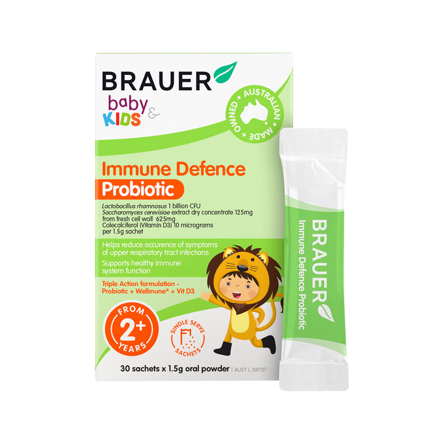 Brauer Kids Immune Defence Probiotic Sachets 1.5g x 30 Pack