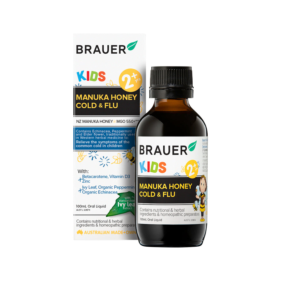 Brauer Kids Manuka Honey Cold and Flu 100mL Oral Liquid