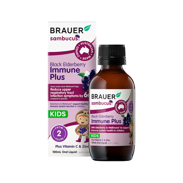 Brauer Sambucus Black Elderberry Kids Immune Plus 100ml