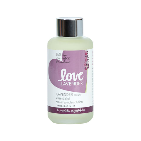 Byron Bay (Free Spirit) Love Lavender Org Essential Oil Lavender Water Soluble 100ml