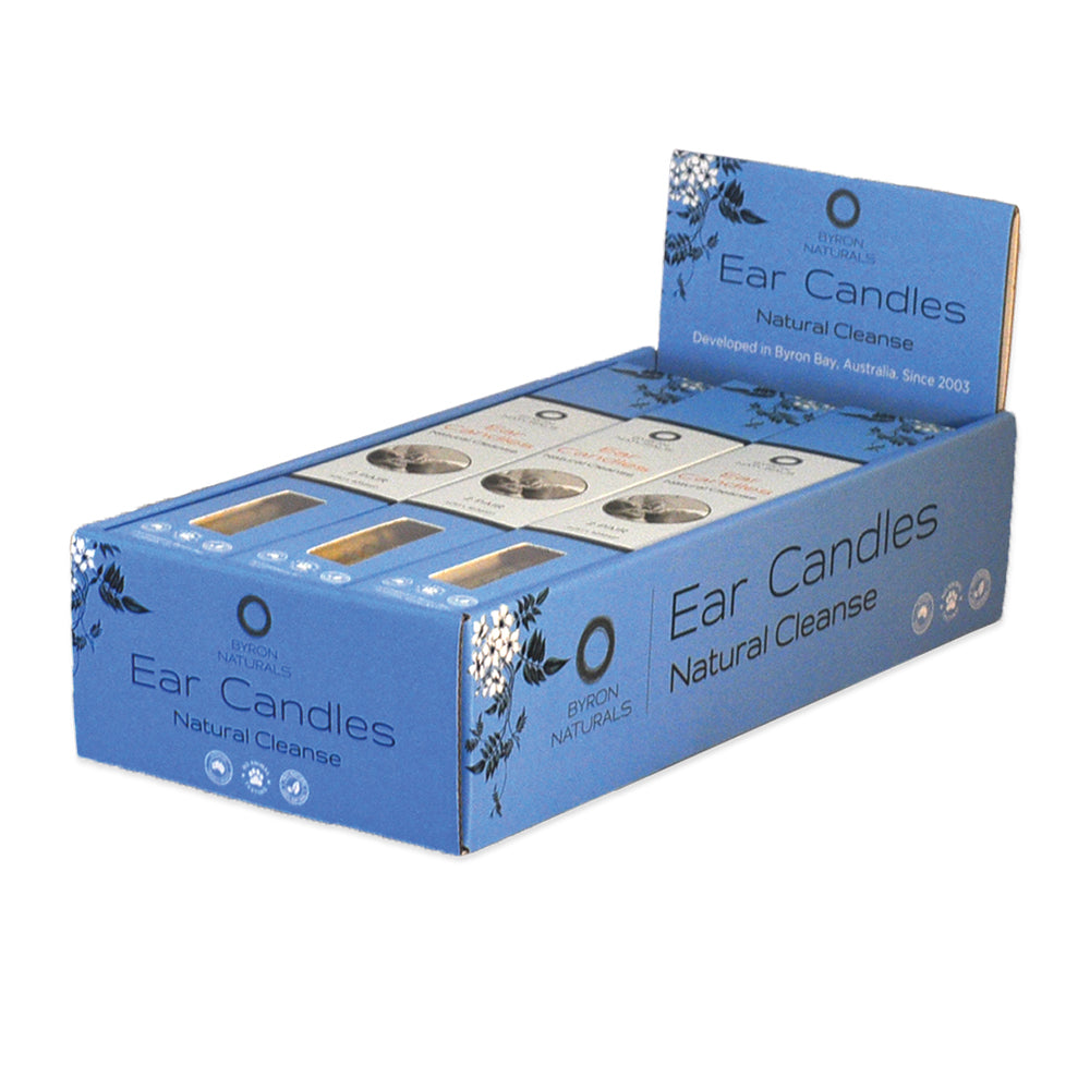 Byron Naturals Ear Candles 2 Pairs x 12 Display