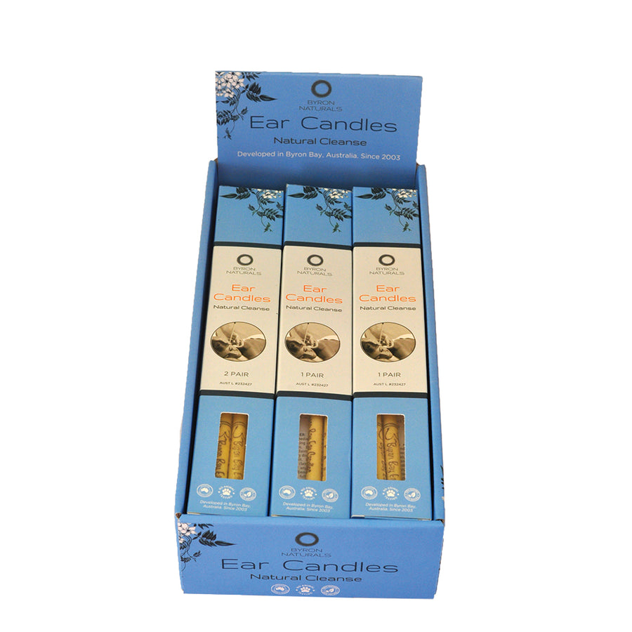 Byron Naturals Ear Candles Mixed x 12 Display