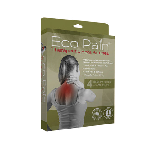 Byron Naturals Eco Pain Therapeutic Heat Patches x 4 Pack