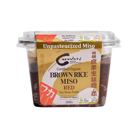 Carwari Certified Organic Brown Rice Miso Red Soy Bean Paste 300g
