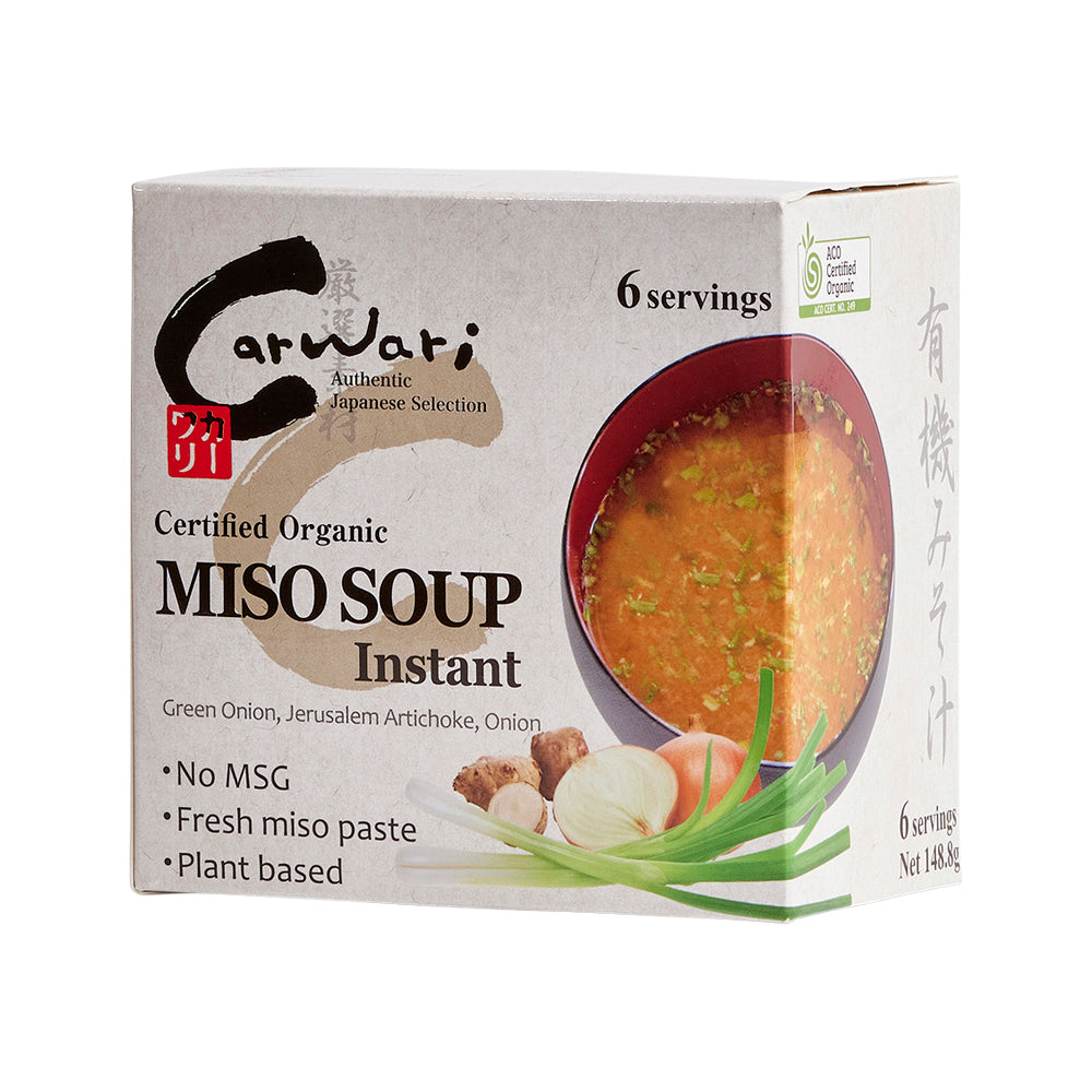 Carwari Org Miso Soup Instant x 6 Serves (148.8g net)