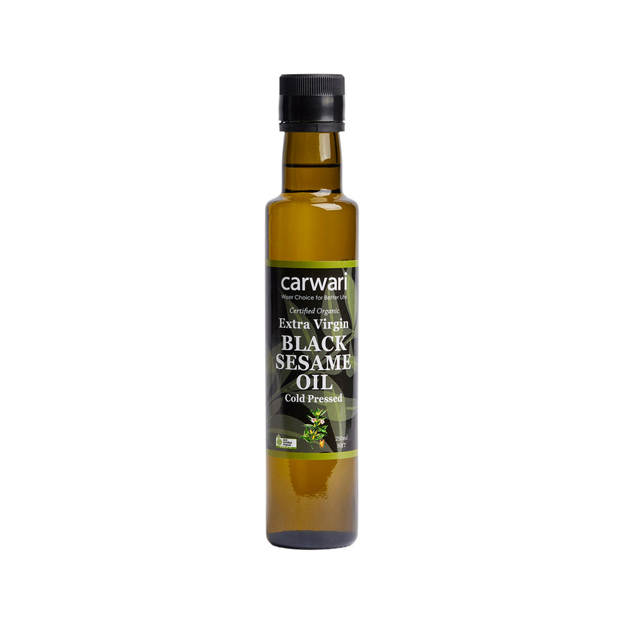 Carwari Certified Organic Extra Virgin Black Sesame Oil Cold Pressed 250ml