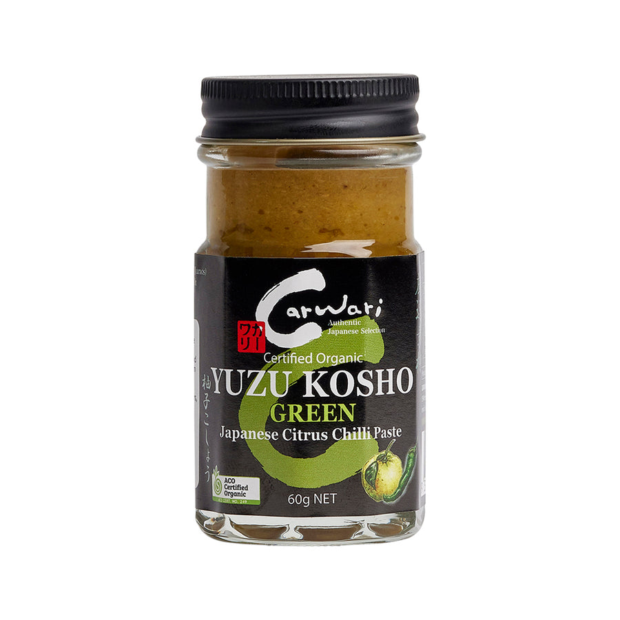 Carwari Certified Organic Yuzu Koshi Green Japanese Citrus Chilli Paste 60g