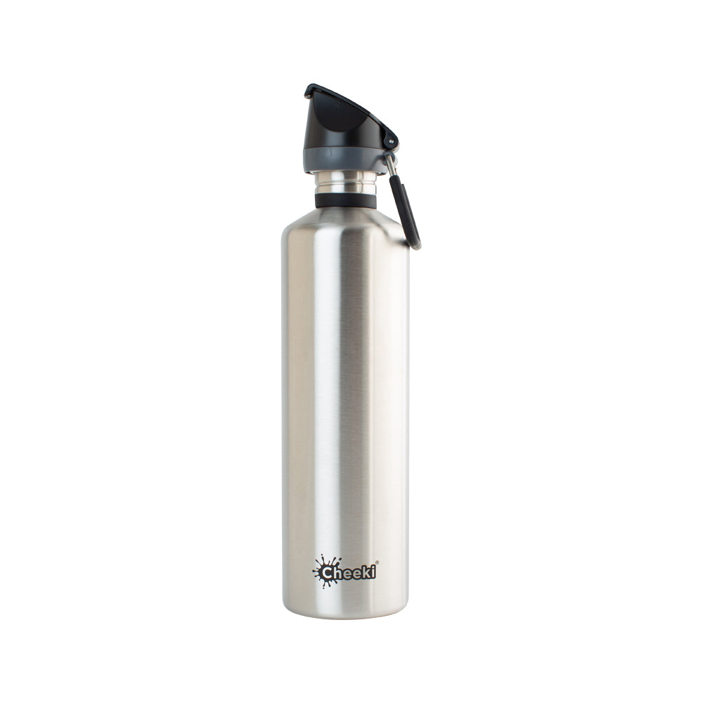 Cheeki Single Wall Bottle Active Silver 1L