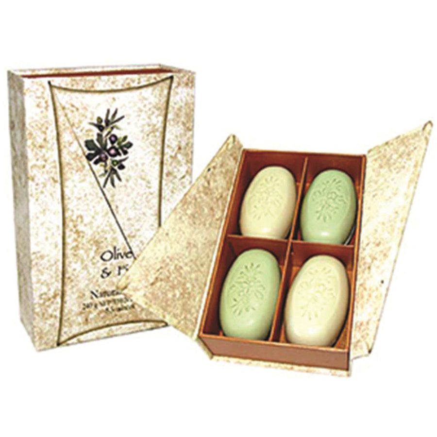 Clover Fields Gift Box Olive and Fig Soap 4 Packs