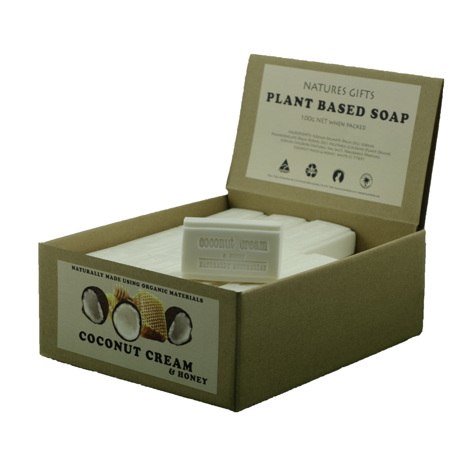 Clover Fields NG Coconut Cream Honey Soap 100g x 36 Display