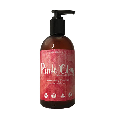 Nature's Gifts Pink Clay with Rosehip and Peony Moisturising Cleaner 300ml