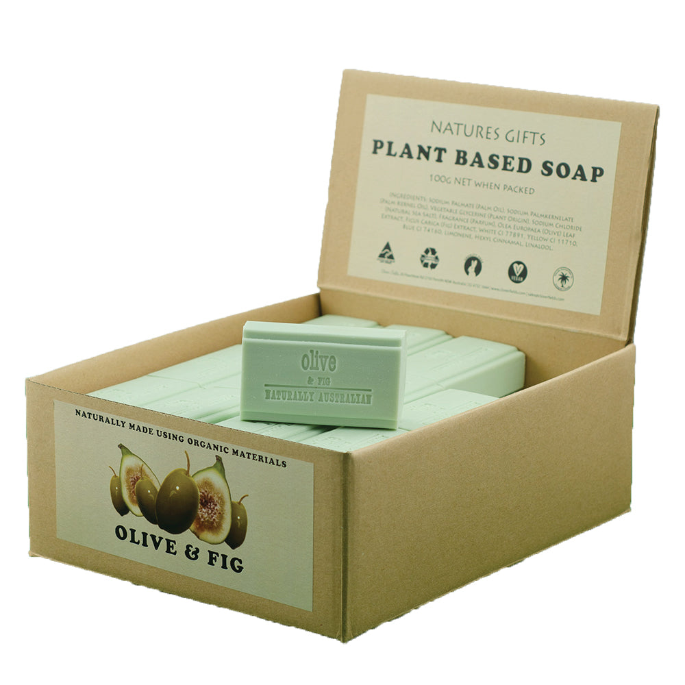 Clover Fields NG Olive and Fig Soap 100g x 36 Display