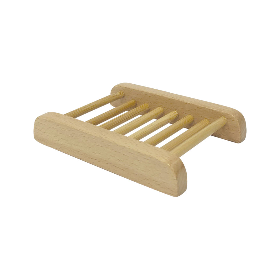 Clover Fields Wooden Soap Tray Slatted Maple