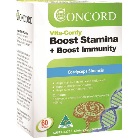 Concord Vita Cordy Boost Stamina Boost Immunity 60c