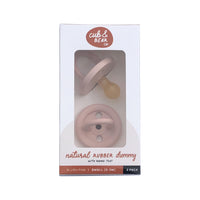 Cub Bear Co Rubber Dummy Round Small Pink Twin