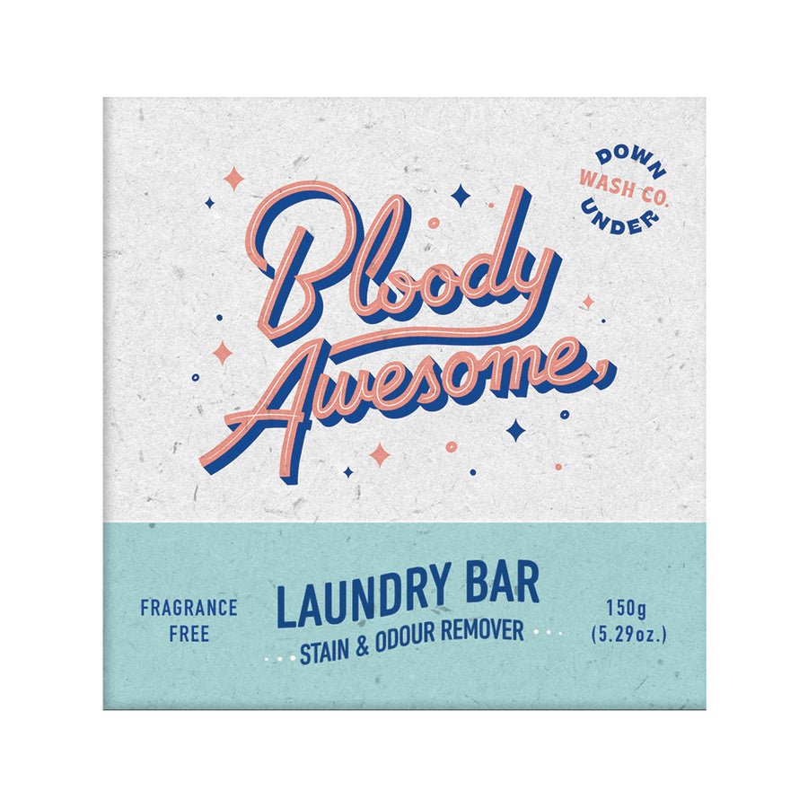 Downunder Wash Co Laundry Stain Odour Remover Bar Frag Free 150g