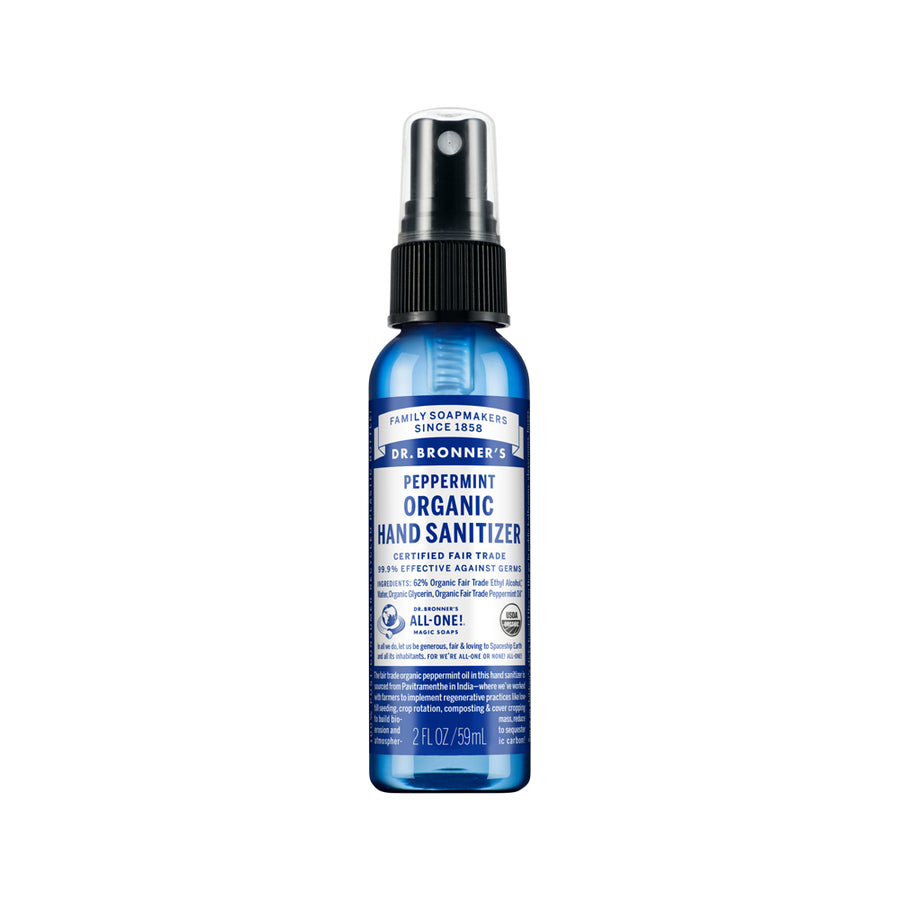 Dr. Bronner's Organic Hand Sanitizer Peppermint 59ml