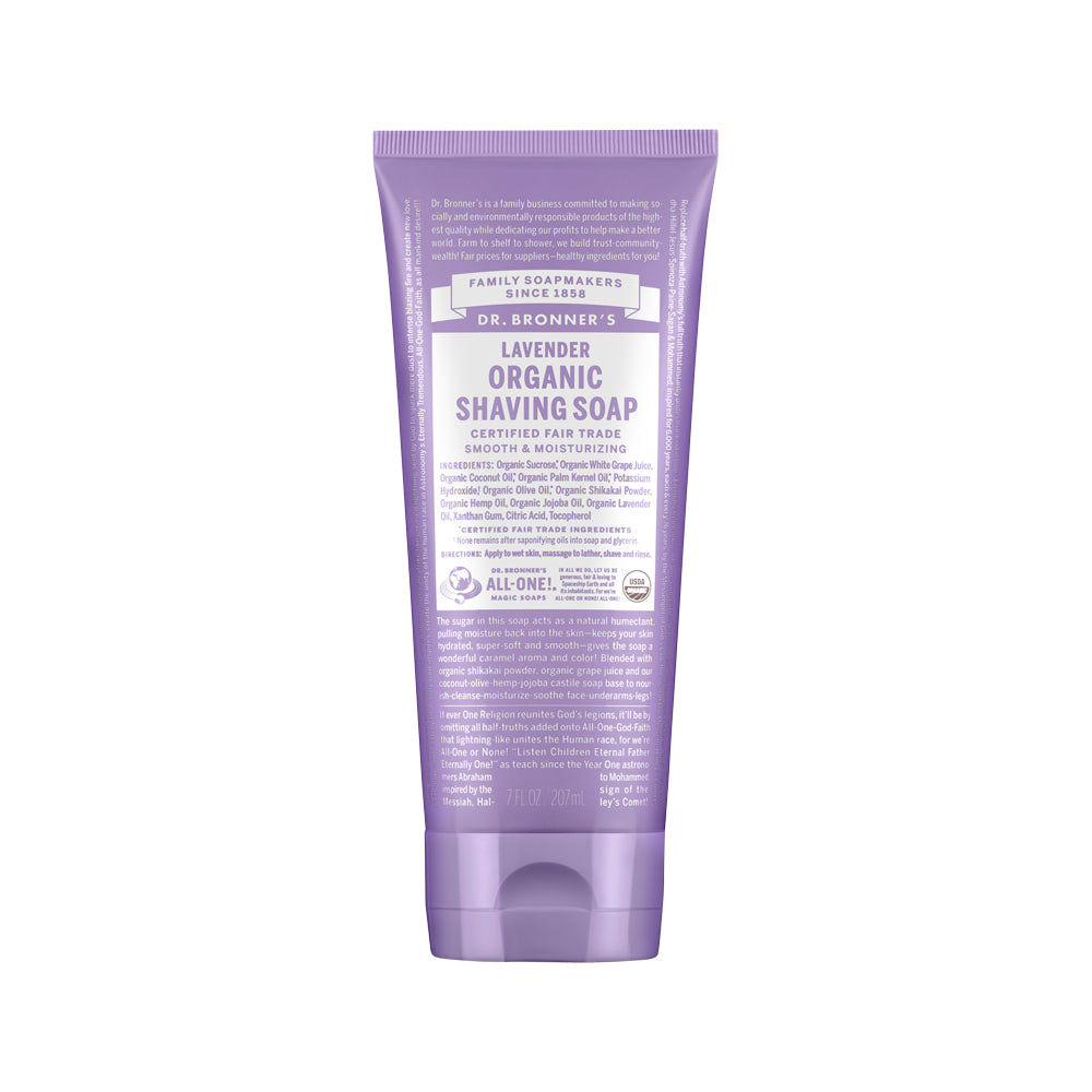 Dr. Bronner's Lavender Organic Shaving Soap 207mL