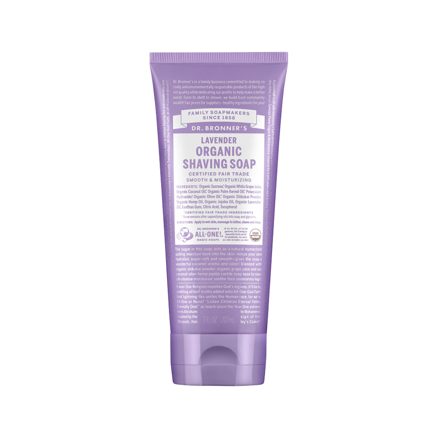 Dr. Bronner's Lavender Organic Shaving Soap 207mL