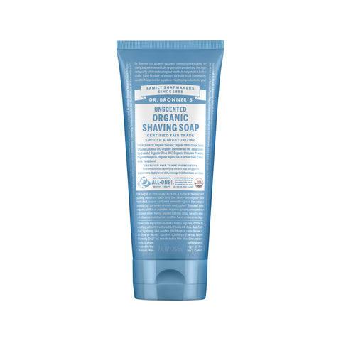 Dr. Bronner's Unscented Organic Shaving Soap Unscented 207ml