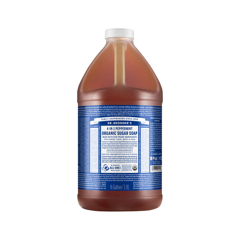 Dr. Bronner's Organic Sugar Soap Peppermint Refill (pump) 1.9L