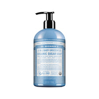 Dr. Bronner's Organic Sugar Soap Unscented (Baby) (pump) 355ml