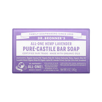 Dr. Bronner's Pure Castile Bar Soap (Hemp All One) Lavender 140g