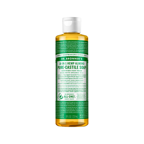 Dr. Bronner's Pure Castile Soap Liquid (Hemp 18 in 1) Almond 237ml