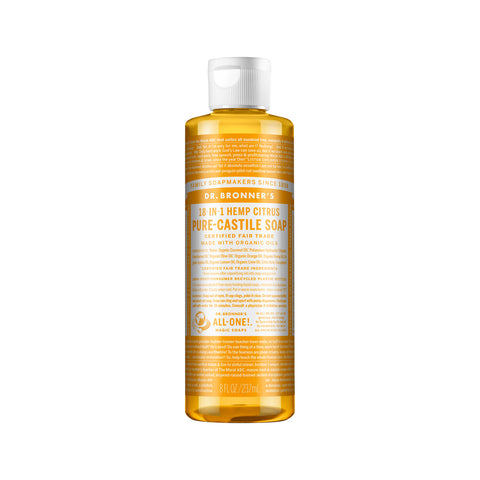 Dr. Bronner's Pure Castile Soap Liquid (Hemp 18 in 1) Citrus 237ml