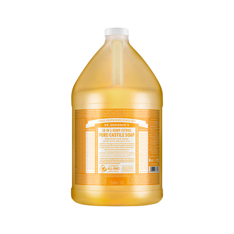 Dr. Bronner's Pure Castile Soap Liquid (Hemp 18 in 1) Citrus 3.78L