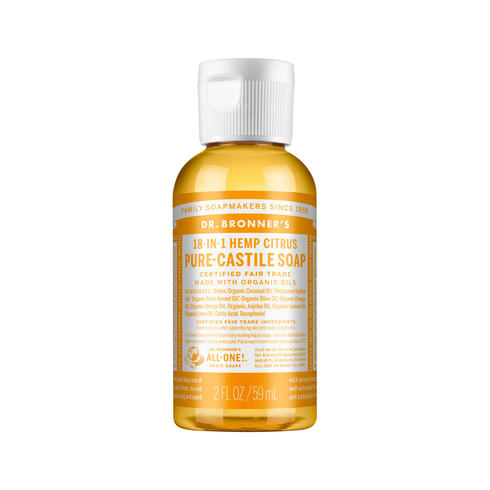 Dr. Bronner's Pure Castile Soap Liquid (Hemp 18 in 1) Citrus 59ml