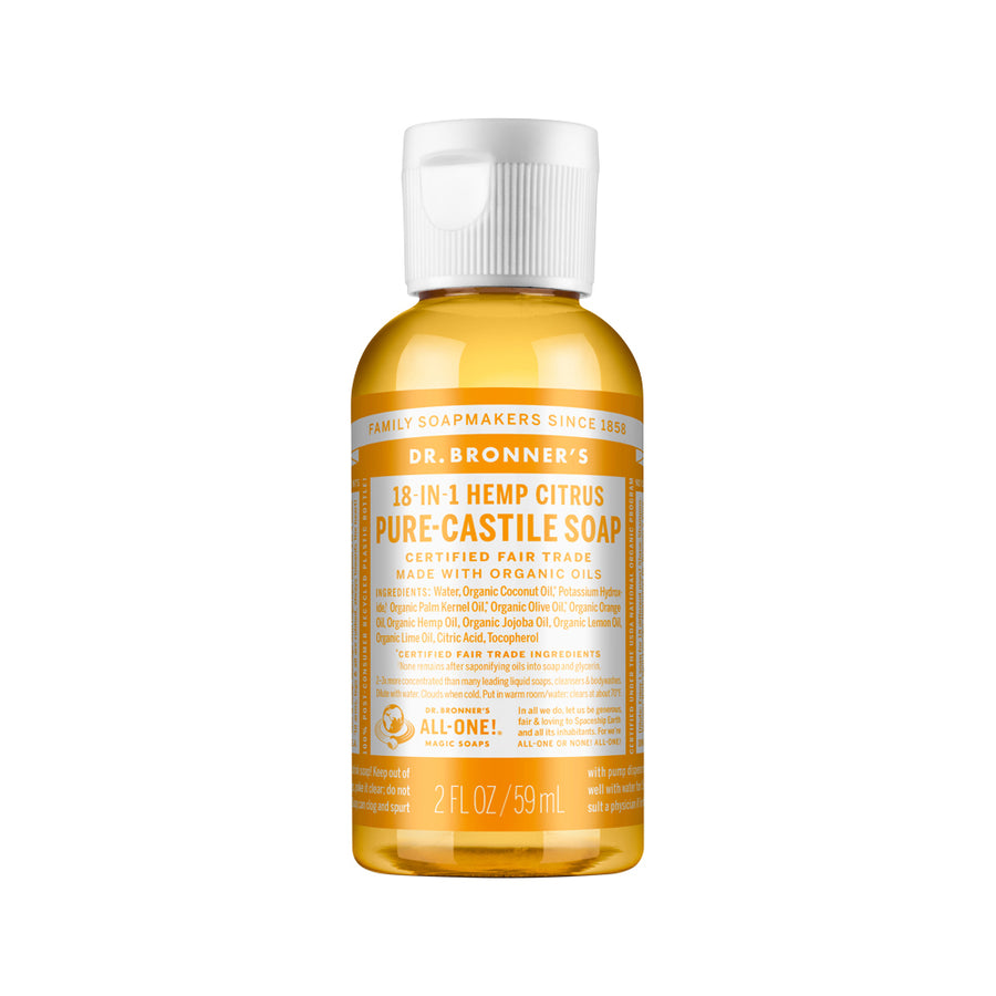 Dr. Bronner's Pure Castile Soap Liquid (Hemp 18 in 1) Citrus 59ml