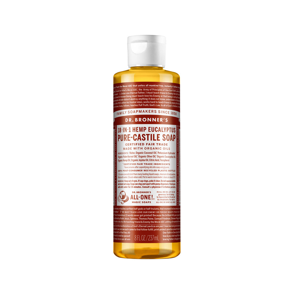 Dr. Bronne's 18in1 Hemp Eucalyptus Pure-Castile Soap Liquid  237ml