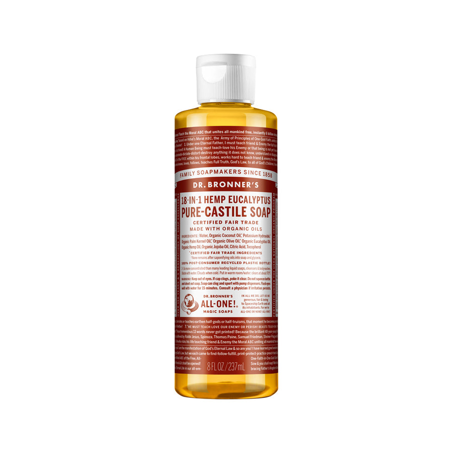 Dr. Bronne's 18in1 Hemp Eucalyptus Pure-Castile Soap Liquid  237ml