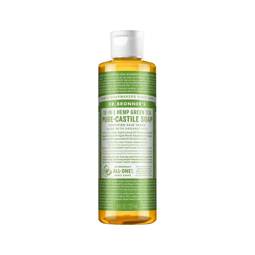 Dr. Bronner's 18 in 1 Hemp Green Tea Pure Castile Soap 237ml