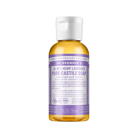 Dr. Bronner's Pure Castile Soap Liquid (Hemp 18 in 1) Lavender 59ml